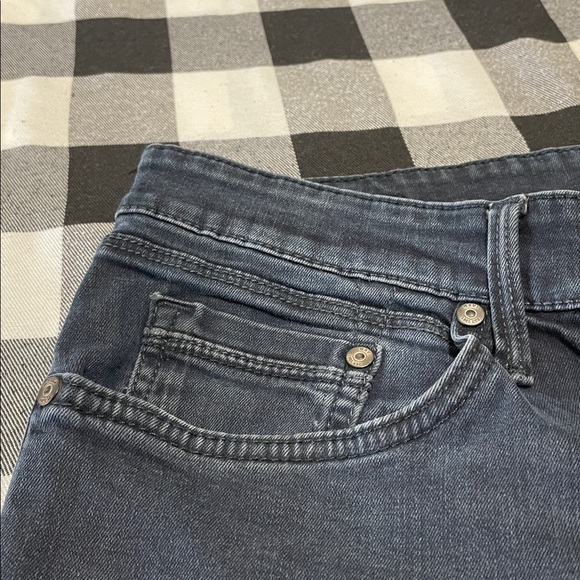 Mavi Straight Leg Jeans Men's Size 34 x 34 Long Tall Stretch Dark Deep Blue - Picture 4 of 12